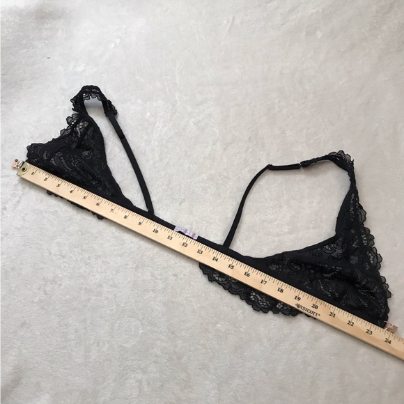SAVAGE X Fenty black lace bra with front click clasp bling closure - Picture 6 of 6